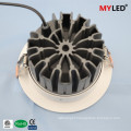 CE round 15w adjustable led downlight COB SMD led down light